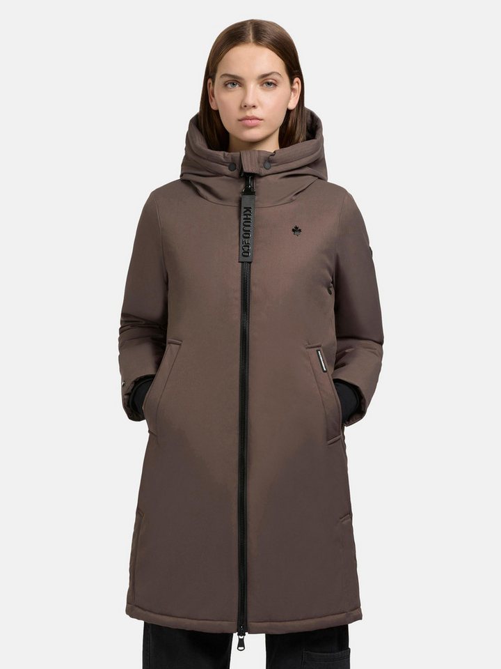 khujo Kurzmantel Yaak3-YM urbaner Damen Parka mit gestepptem Innenfutter von khujo