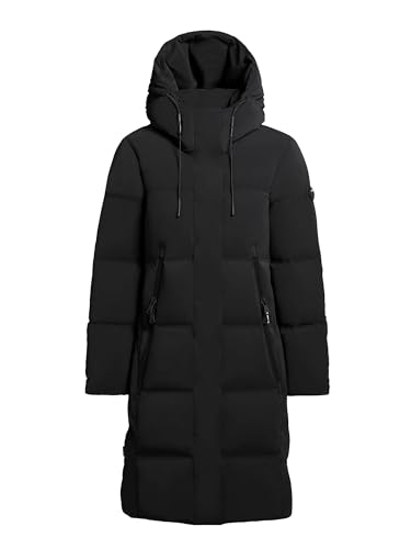 khujo LONI Damen Wintermantel Winterjacke Mantel Steppmantel (DE/NL/SE/PL, Alphanumerisch, L, Regular, Regular, BLACK) von khujo