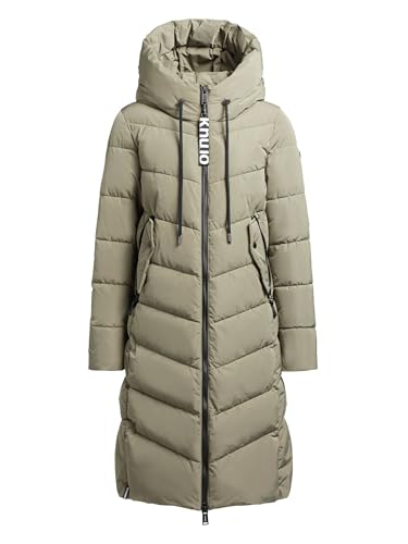 khujo Mikia2 Damen Wintermantel Steppmantel Winterjacke Mantel (DE/NL/SE/PL, Alphanumerisch, XS, Regular, Regular, MAT-GREEN) von khujo