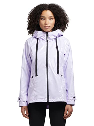 khujo Somia Damen Jacke Regenjacke Coat Übergangsjacke (as3, alpha, m, regular, regular, Ice-Lila) von khujo