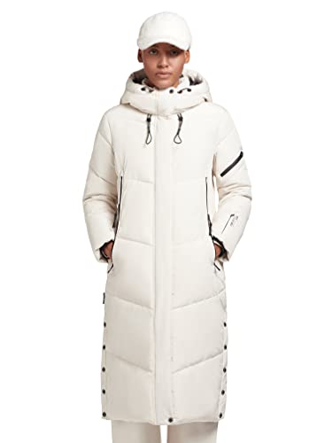 khujo Sonje Damen Mantel Polarmantel Oversized Coat Jacke (offwhite, l) von khujo