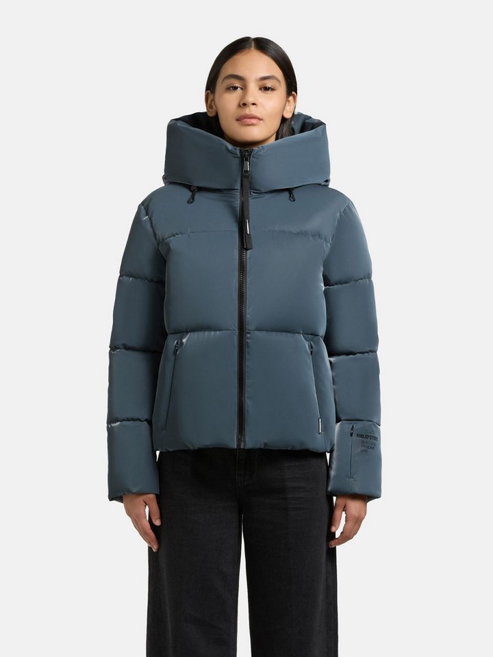 khujo Steppjacke Audrey Shiny Schimmernde Damen Winterjacke mit Kapuze von khujo