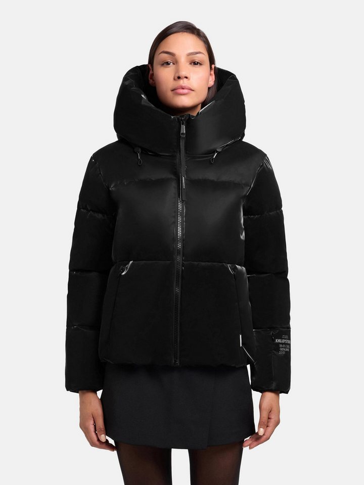 khujo Steppjacke Audrey Shiny Schimmernde Damen Winterjacke mit Kapuze von khujo