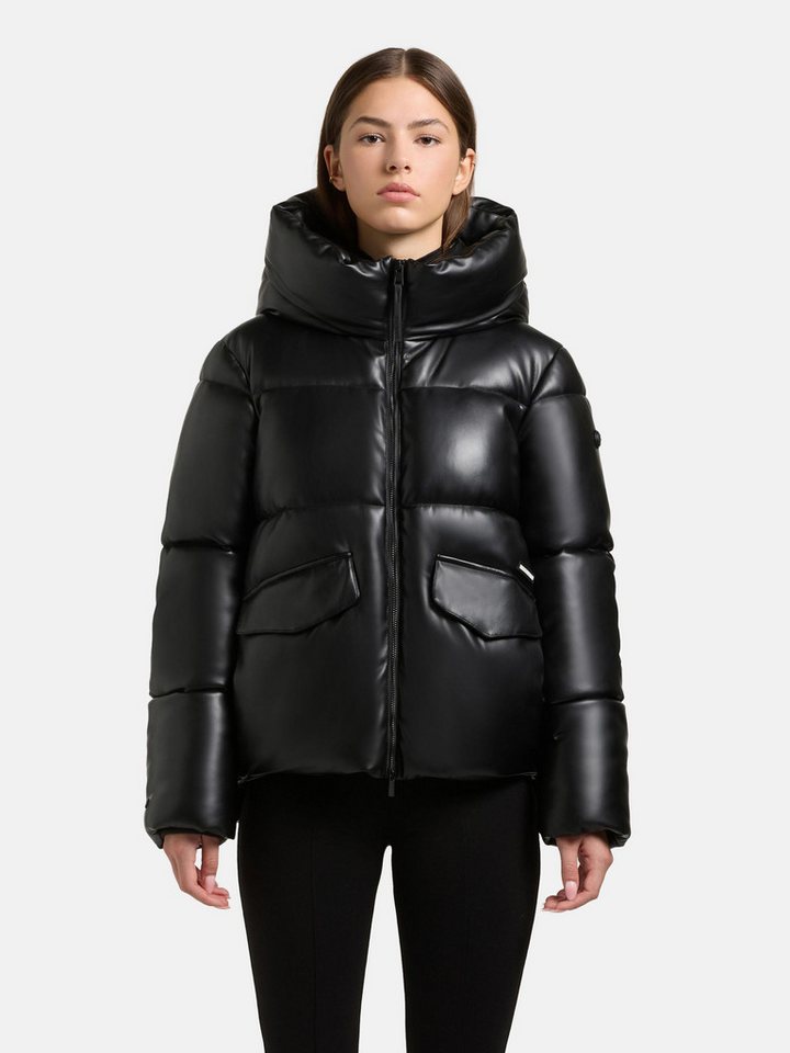 khujo Steppjacke Aurora Gesteppte Damen Winterjacke in Lederoptik von khujo