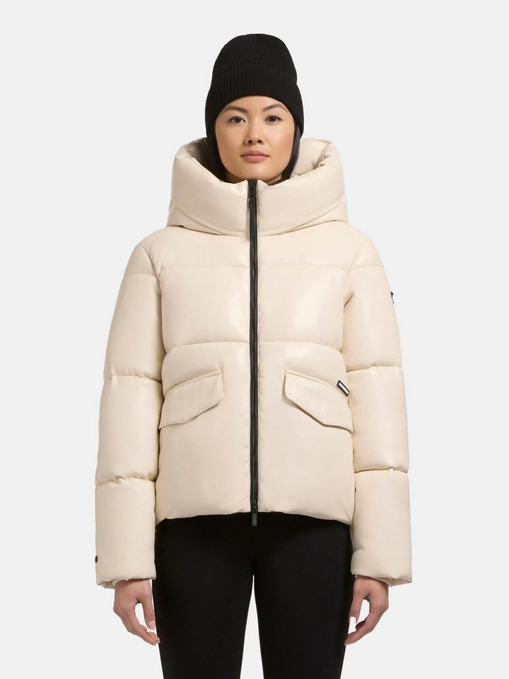 khujo Steppjacke Aurora Gesteppte Damen Winterjacke in Lederoptik von khujo