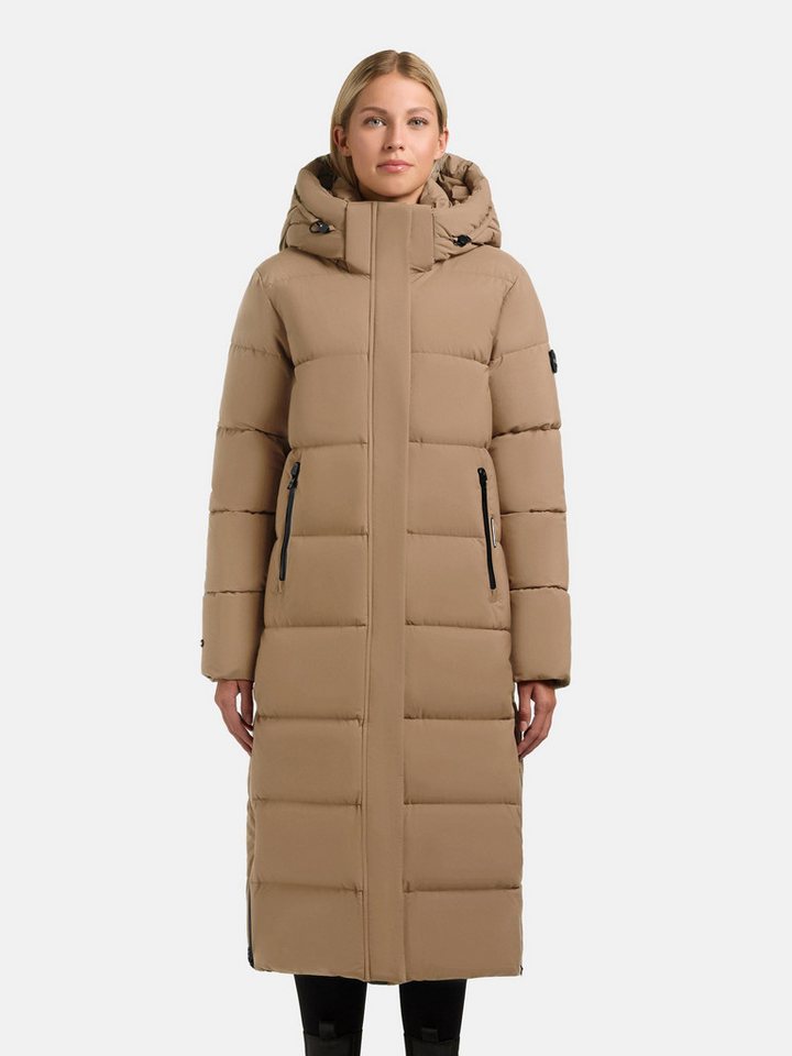 khujo Steppmantel Dote2 Extralanger Damen Mantel mit abnehmbarer Kapuze von khujo