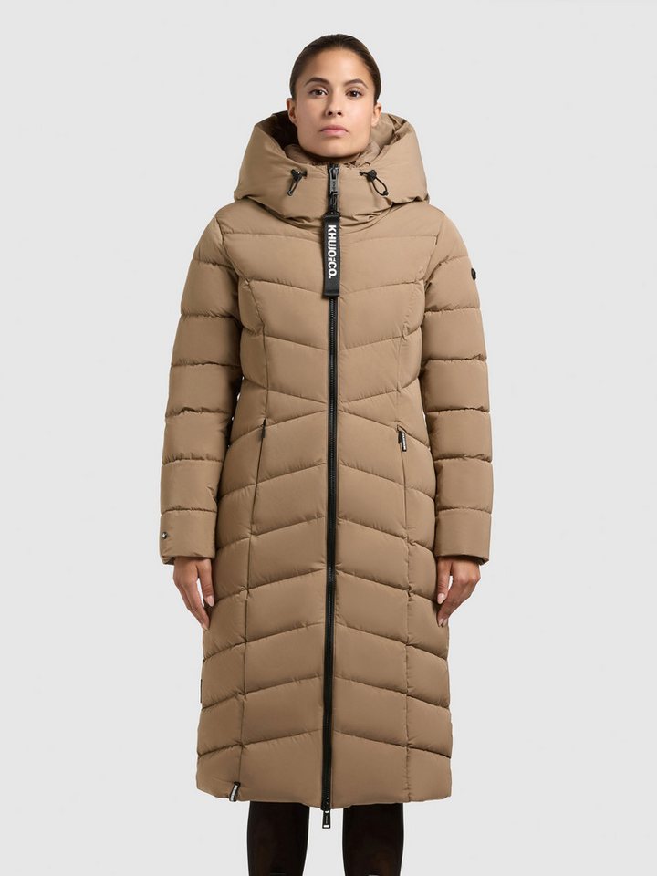 khujo Steppmantel FISKA Kapuze mit elastischem Kordelzug von khujo