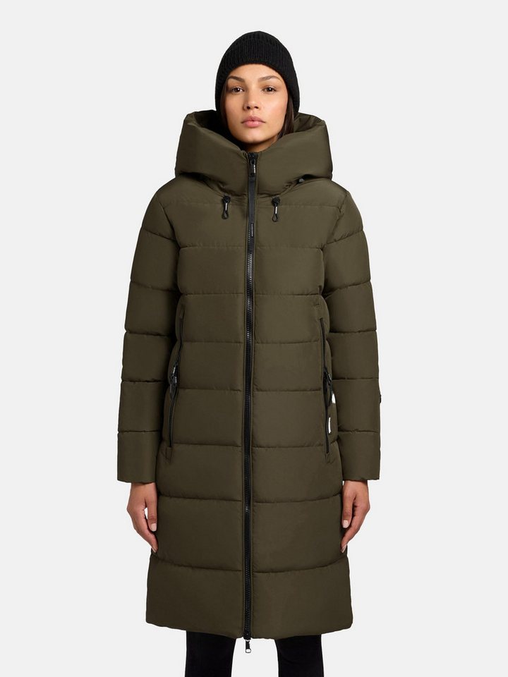 khujo Steppmantel Jilias5-YM warmer Damen Wintermantel mit Kapuze und großen Taschen von khujo