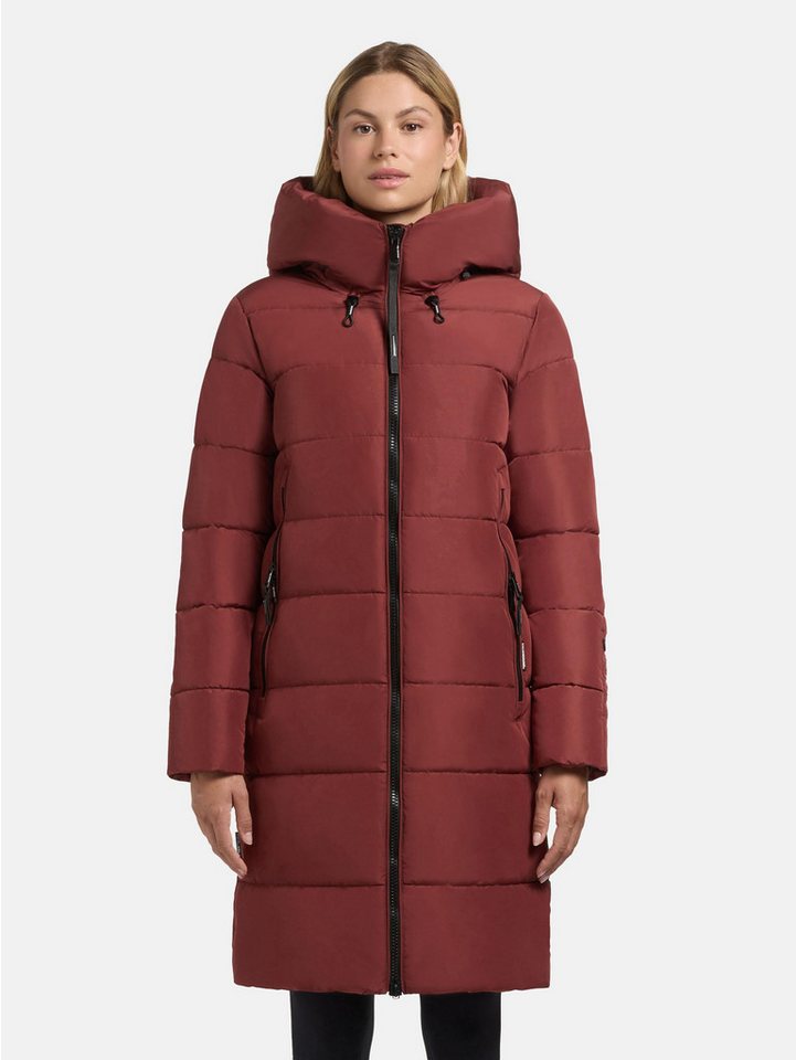 khujo Steppmantel Jilias5-YM warmer Damen Wintermantel mit Kapuze und großen Taschen von khujo