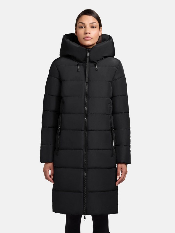 khujo Steppmantel Jilias5-YM warmer Damen Wintermantel mit Kapuze und großen Taschen von khujo