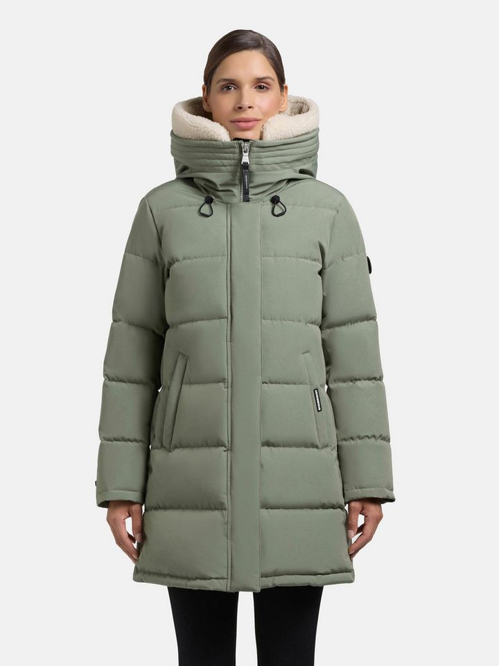 khujo Steppmantel Kelsi Langer Damen Mantel mit abnehmbarem Kunstfell-Besatz khujo Steppmantel Kelsi Langer Damen Mantel mit abnehmbarem Kunstfell-Besatz von khujo