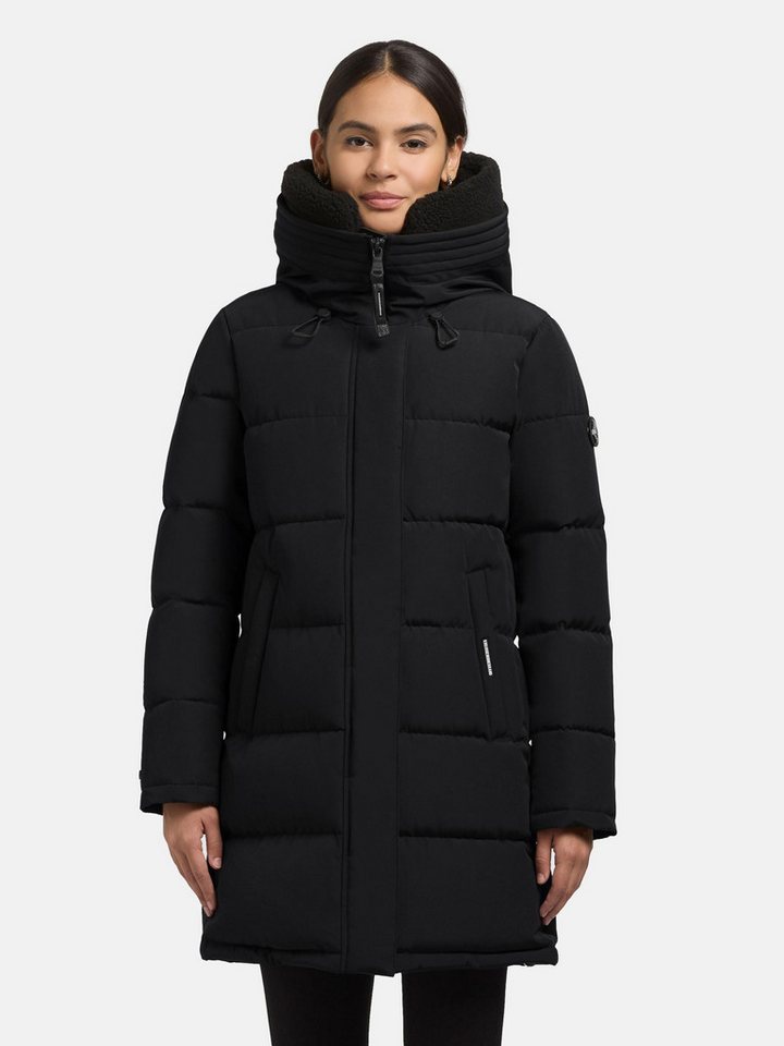 khujo Steppmantel Kelsi Langer Damen Mantel mit abnehmbarem Kunstfell-Besatz khujo Steppmantel Kelsi Langer Damen Mantel mit abnehmbarem Kunstfell-Besatz von khujo