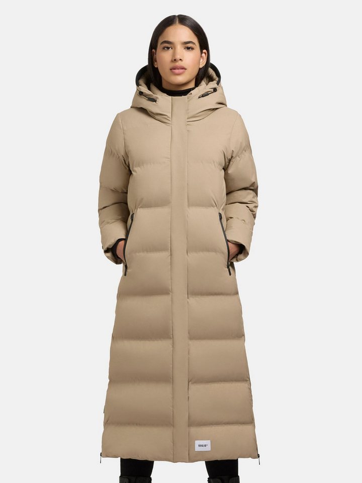 khujo Steppmantel Mayla2-YM Warmer Damen Wintermantel mit großer Kapuze von khujo