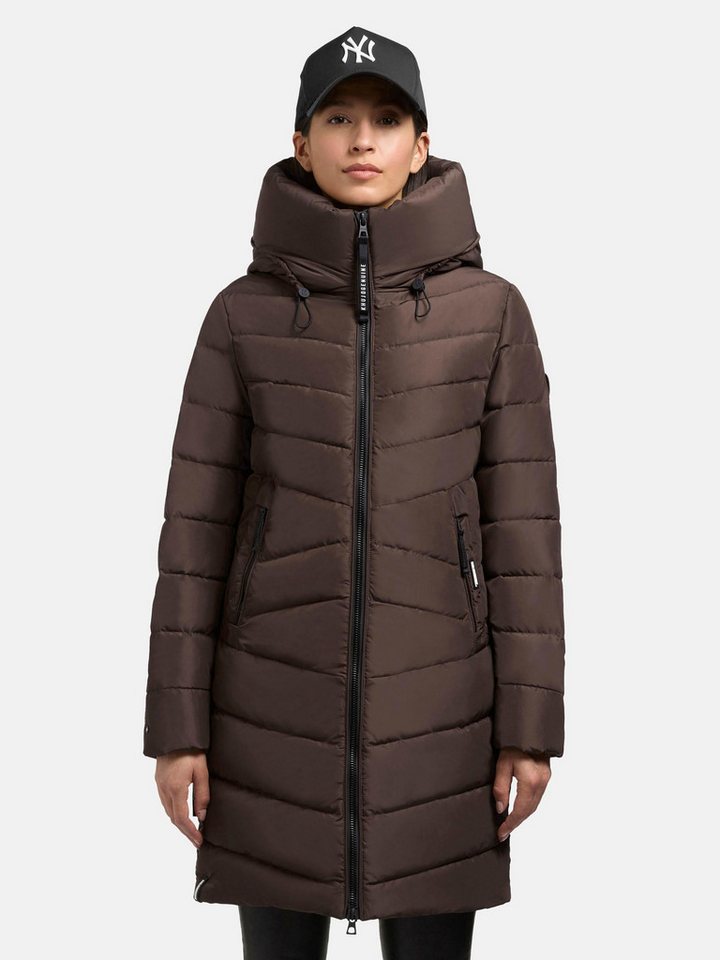 khujo Steppmantel Pluz-YM Warmer gesteppter Damen Wintermantel mit Kapuze von khujo