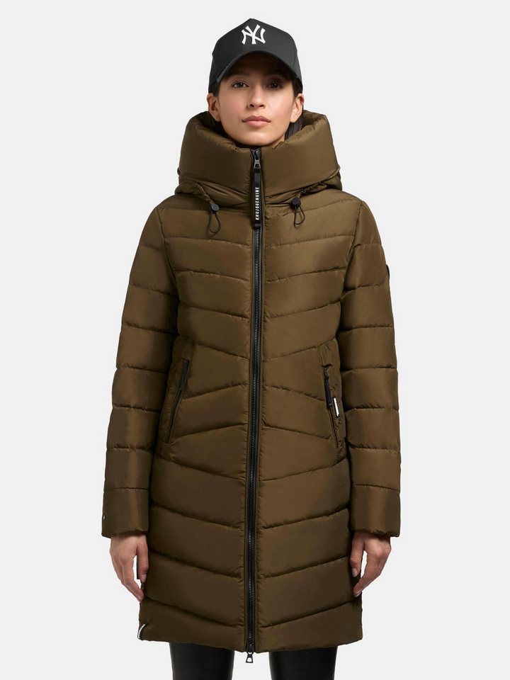 khujo Steppmantel Pluz-YM Warmer gesteppter Damen Wintermantel mit Kapuze von khujo