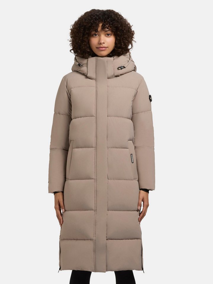 khujo Steppmantel Rachel Matt-YM Warmer gesteppter Damen Mantel mit (abnehmbarer Kapuze) von khujo