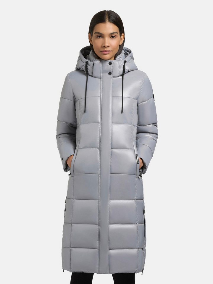 khujo Steppmantel Shane2-YM Glänzender Damen Wintermantel mit (abnehmbarer) Kapuze von khujo