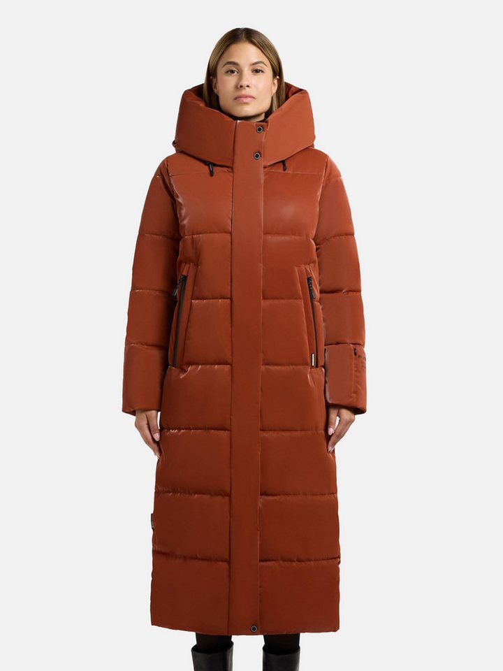khujo Steppmantel Soulani5 Shiny warmer Damen Wintermantel aus glänzendem Obermaterial von khujo