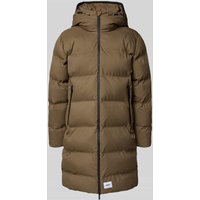 khujo Steppmantel mit Label-Patch Modell 'Caius' in Cognac, Größe XL von khujo
