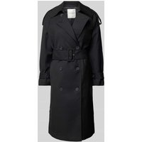 khujo Trenchcoat mit Taillengürtel Modell 'LUMINA' in Black, Größe M von khujo