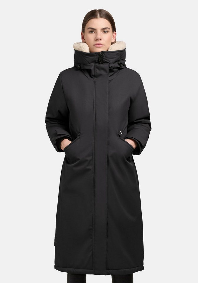 khujo Wintermantel Agneta-YM Langer Damen Mantel mit weichem Teddyfleece an der Kapuze khujo Wintermantel Agneta-YM Langer Damen Mantel mit weichem Teddyfleece an der Kapuze von khujo