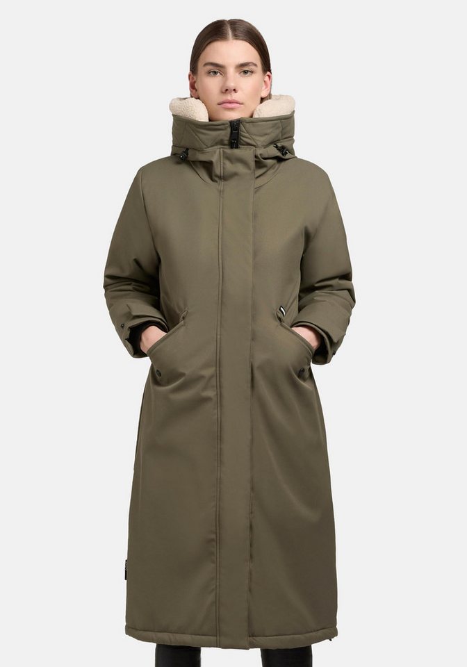 khujo Wintermantel Agneta-YM Langer Damen Mantel mit weichem Teddyfleece an der Kapuze khujo Wintermantel Agneta-YM Langer Damen Mantel mit weichem Teddyfleece an der Kapuze von khujo