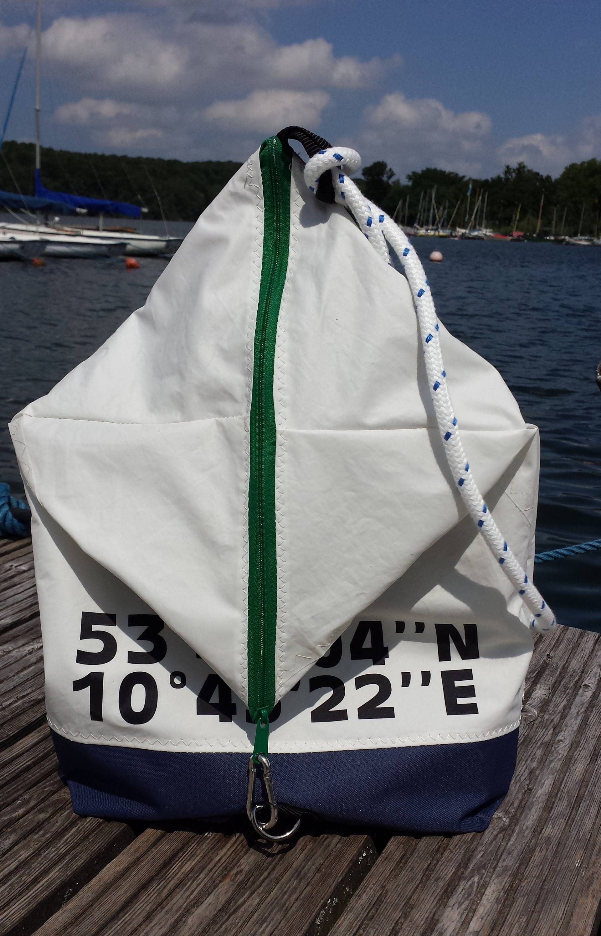 Segeltuchtasche "Zampelbüdel Mit Koordinaten" Segeltuchtasche "Zampelbüdel Mit Koordinaten" von kiHZigZag