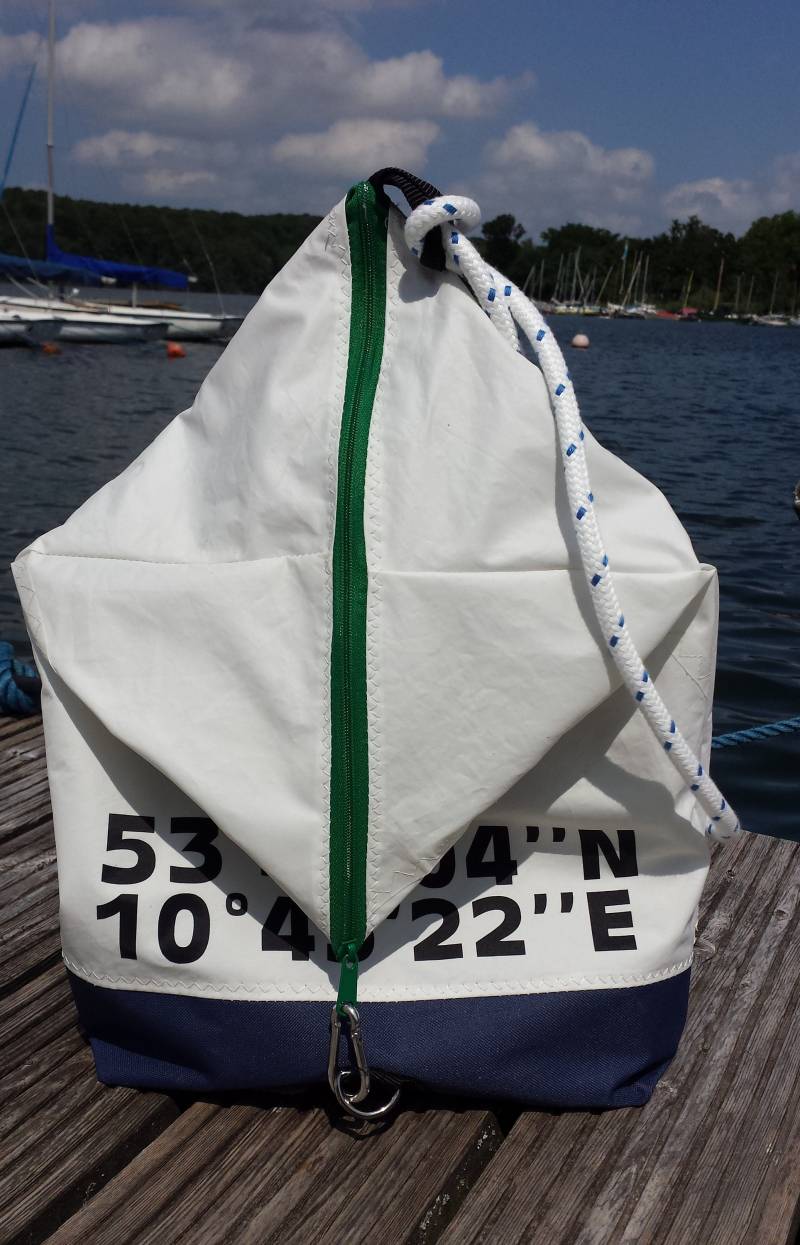 Segeltuchtasche "Zampelbüdel Mit Koordinaten" Segeltuchtasche "Zampelbüdel Mit Koordinaten" von kiHZigZag