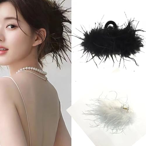 Elegante, modische Haarspangen im zeitlosen Design, modische Haar-Accessoires mit automatischem Verschluss, geometrische Haarschneidemaschinen, Haarnadeln für Frauen und Mädchen (C02 – 2er-Pack) von kiaalastbead