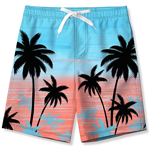 kids4ever Jungen Badeshorts 3D Druck Hawaii Badehose Kinder Schnelltrocknend Boardshorts Kurze Hose Shorts 11-12 Jahre von kids4ever