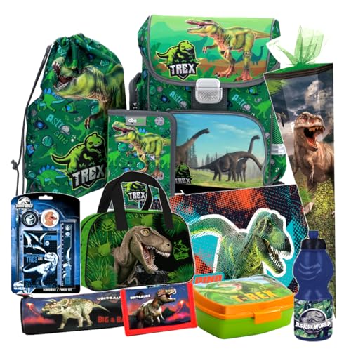 Dinosaurier Dino T-Rex 11 Teile Set Schulranzen Ranzen Federmappe Schultüte 85 cm Tornister Rucksack mit Sticker-von-Kids4shop Tasche ma Dinosaurier Dino T-Rex 11 Teile Set Schulranzen Ranzen Federmappe Schultüte 85 cm Tornister Rucksack mit Sticker-von-Kids4shop Tasche ma von kids4shop