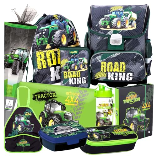 Traktor Schulranzen Set 10 Teile Ranzen Tornister Tasche Federmappe Trecker mit Sticker-von-Kids4shop Schultüte 85 cm ma Traktor Schulranzen Set 10 Teile Ranzen Tornister Tasche Federmappe Trecker mit Sticker-von-Kids4shop Schultüte 85 cm ma von kids4shop