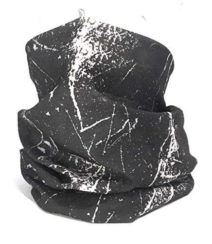 kidsearth Multifunktionstuch Bandana Halstuch Sport Freizeit Herren Damen Kopftuch Mütze Sturmhaube Mundschutz Schal Maske (Arctic Black) von kidsearth