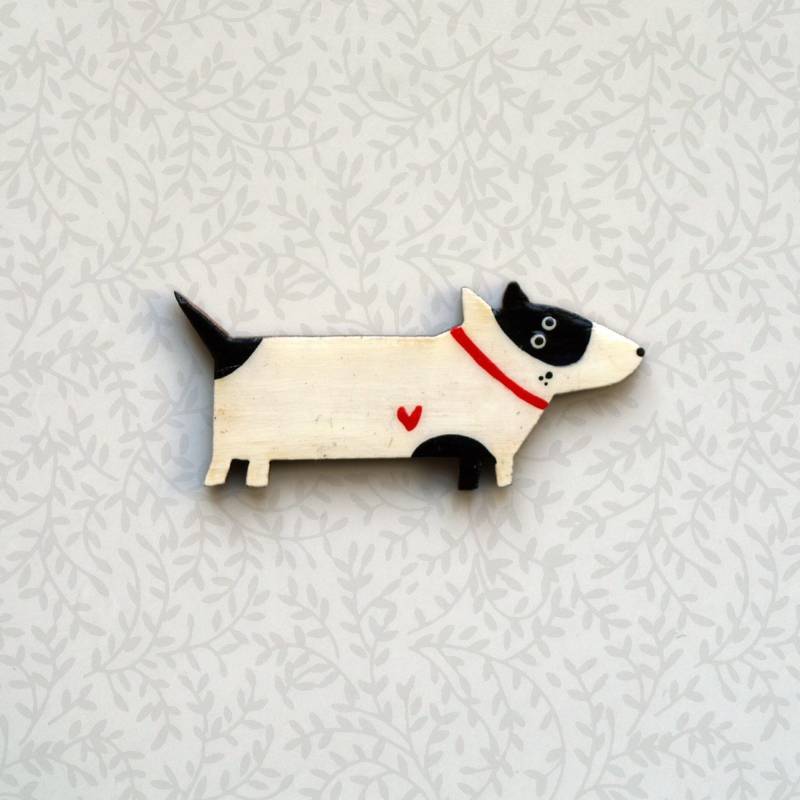 Brosche Hund Brosche Hund von kiezmietz