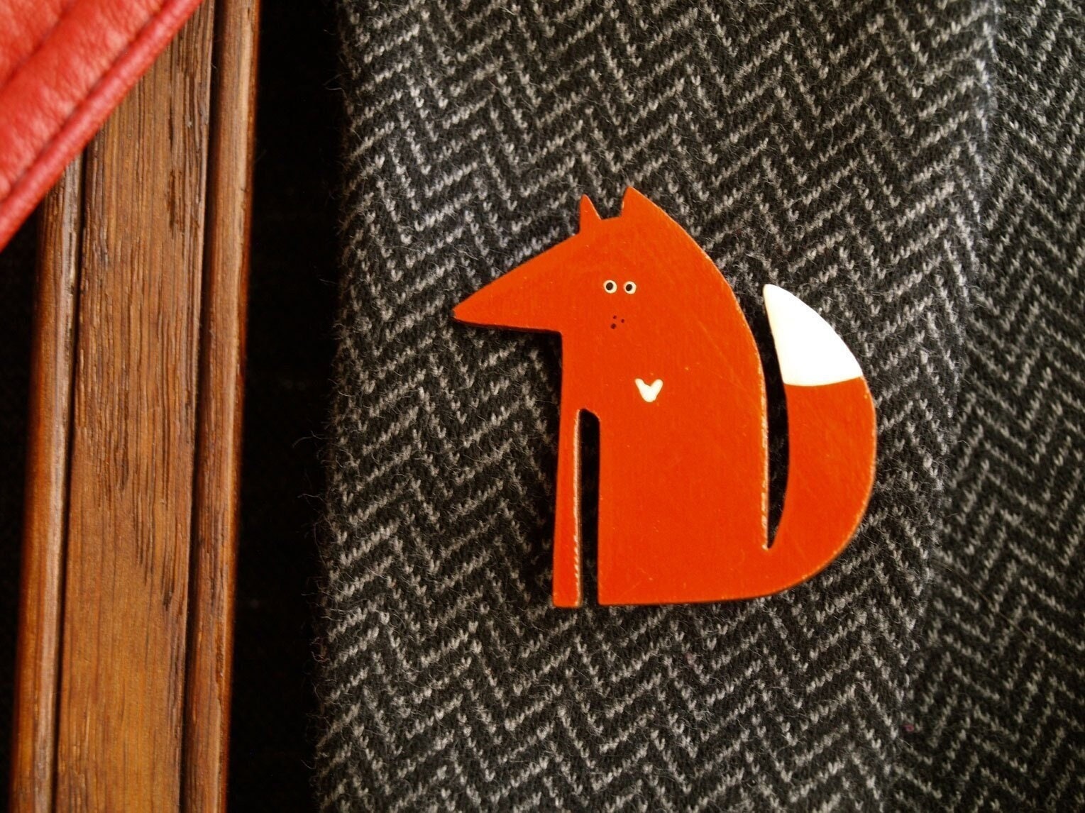 Brosche Verliebter Fuchs Brosche Verliebter Fuchs von kiezmietz