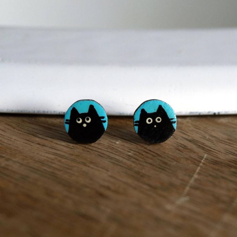 Ohrstecker Katze Ohrstecker Katze von kiezmietz