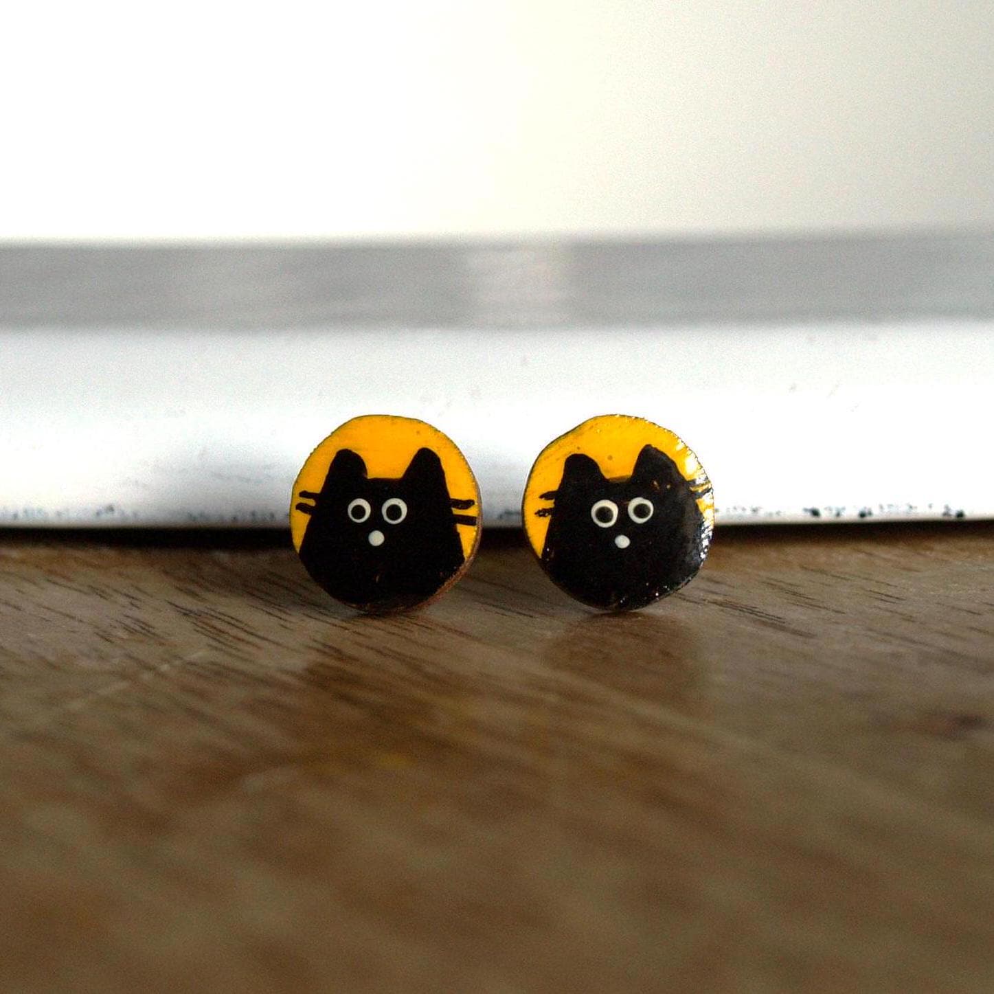 Ohrstecker Katze Ohrstecker Katze von kiezmietz