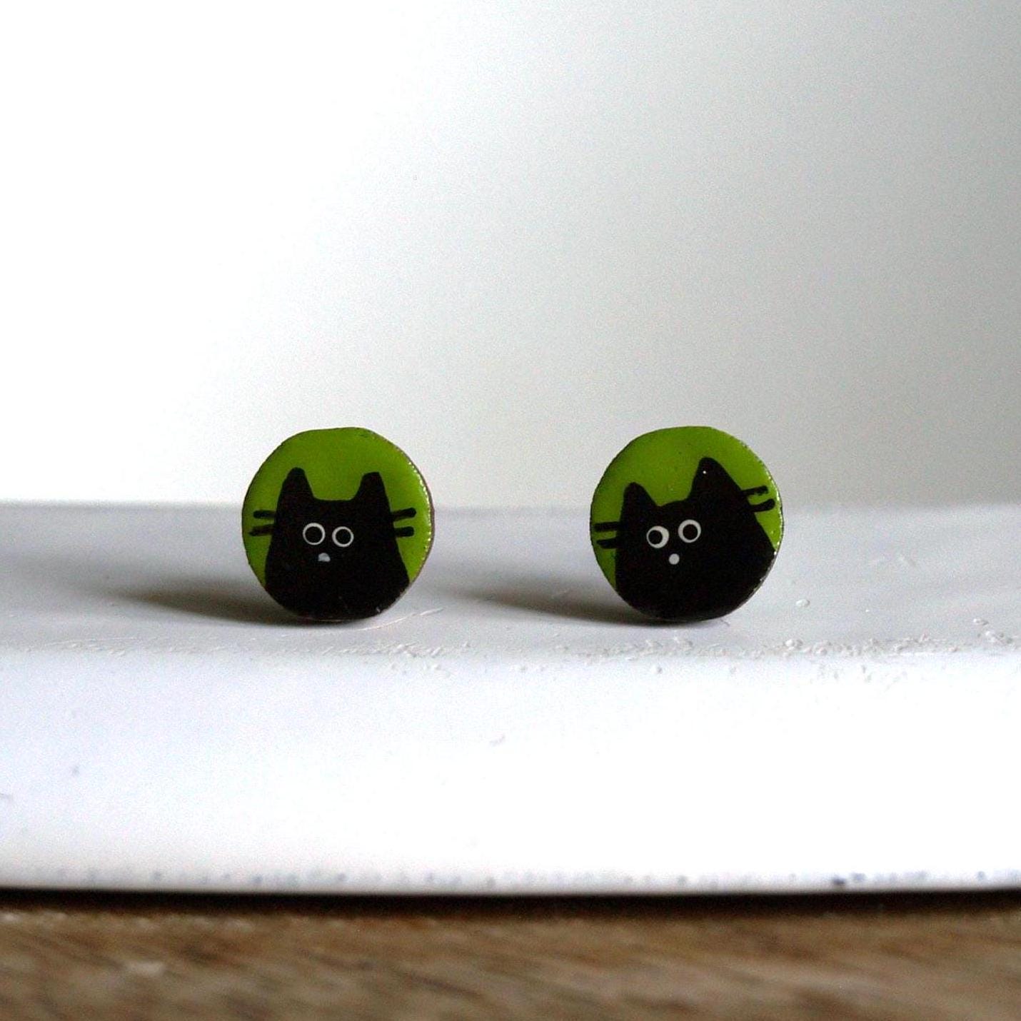 Ohrstecker Katze Ohrstecker Katze von kiezmietz