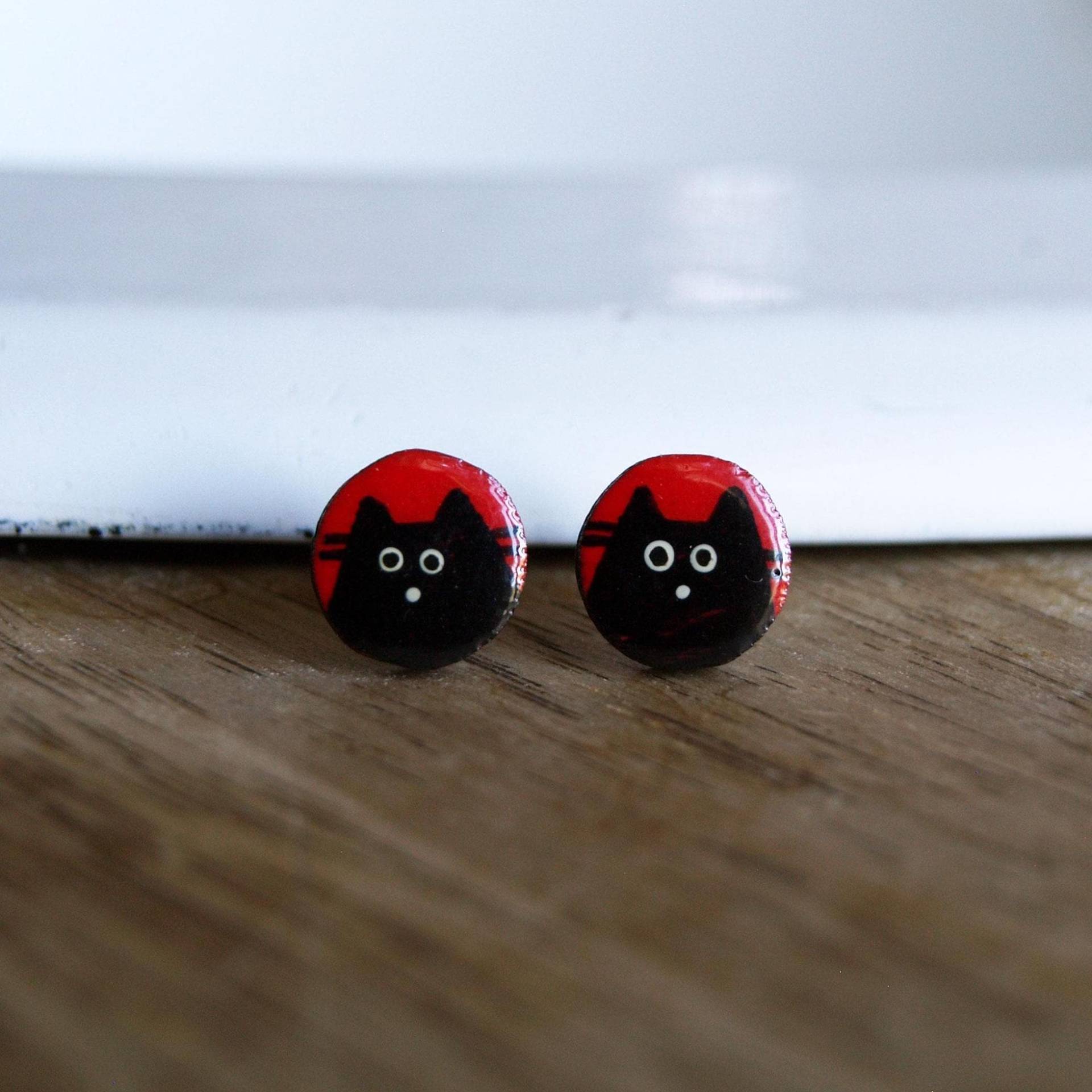 Ohrstecker Katze Ohrstecker Katze von kiezmietz