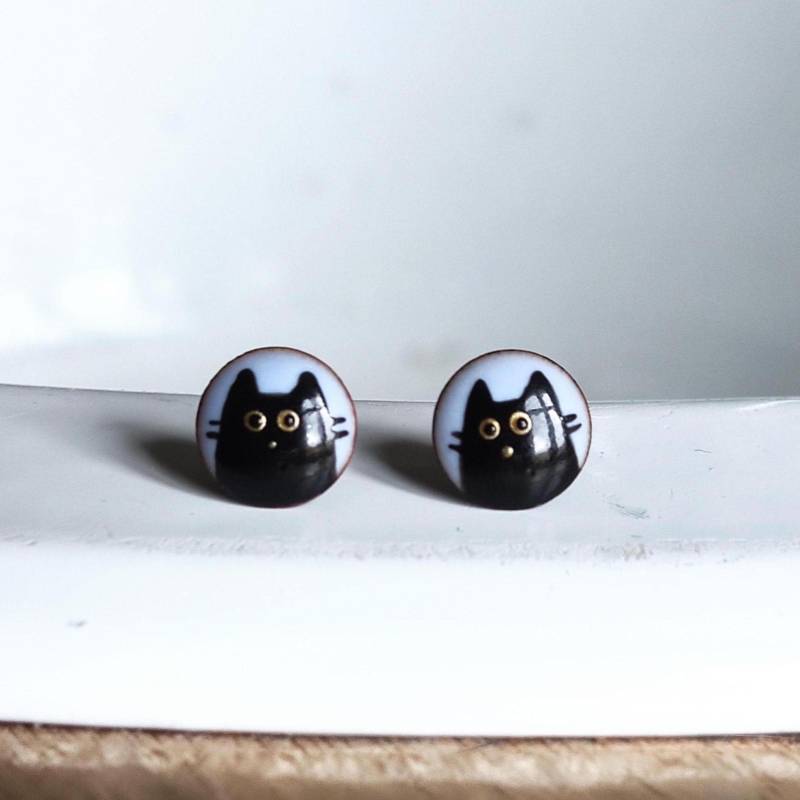 Ohrstecker Katzen Ohrstecker Katzen von kiezmietz