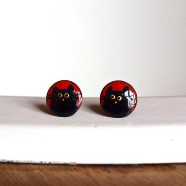 Ohrstecker Katzen Ohrstecker Katzen von kiezmietz