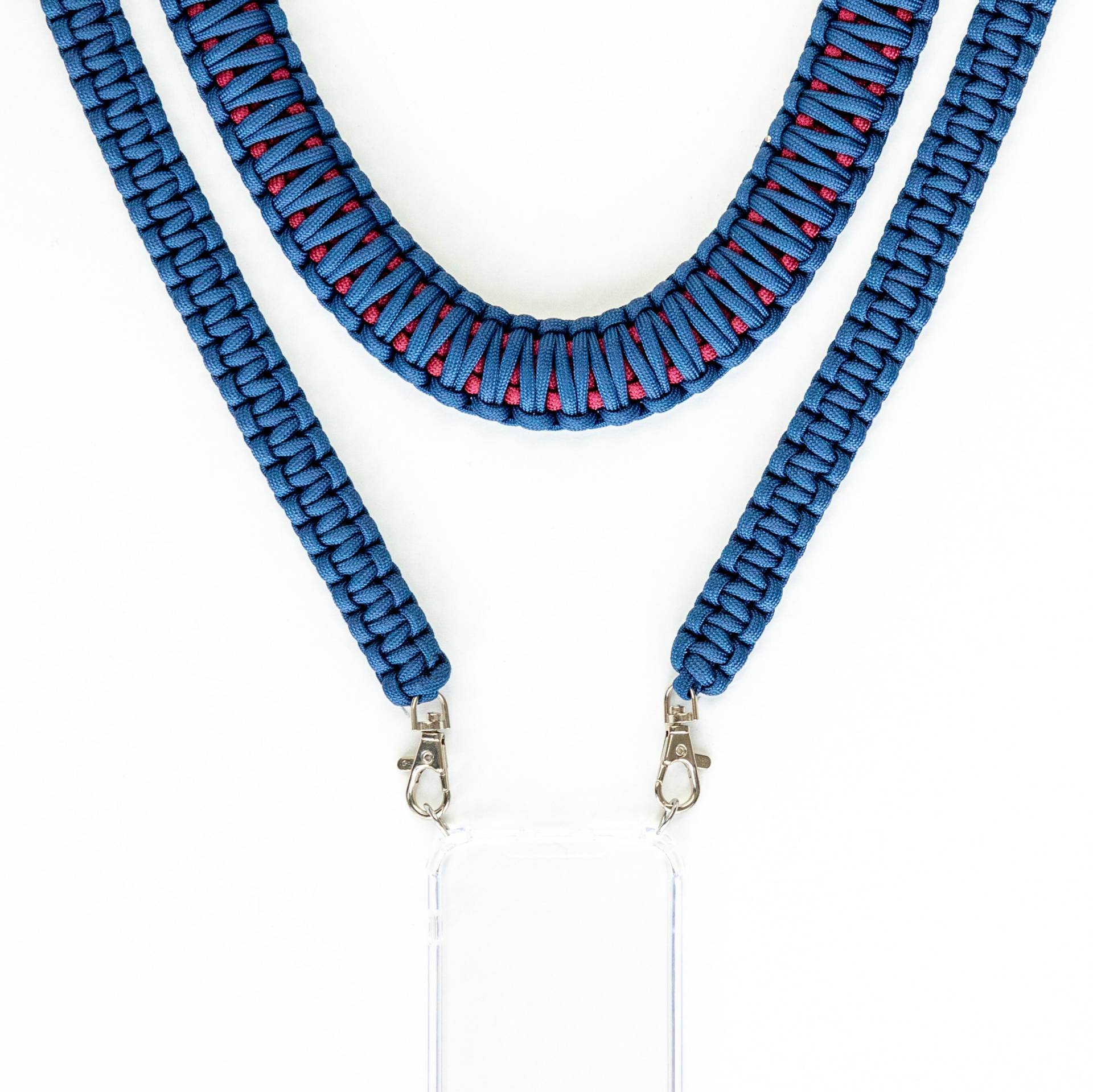 Handykette Bordeaux, Blau , Bordeaux, Phone Case Necklace, Abnehmbar, Austauschbar, By Kijuji Berlin von kijujiBerlin