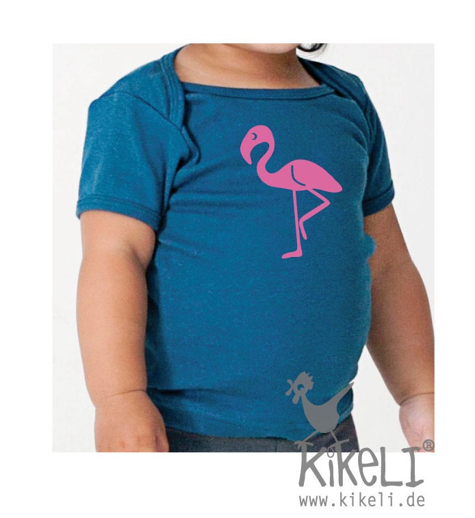 Flamingo Bügelbild Aufbügler Applikation Sticker Textilaufkleber Tiermotiv Flockfolie Diy Kinder T-Shirt Individualisierbar Farbe/ Gröss von kikelishop