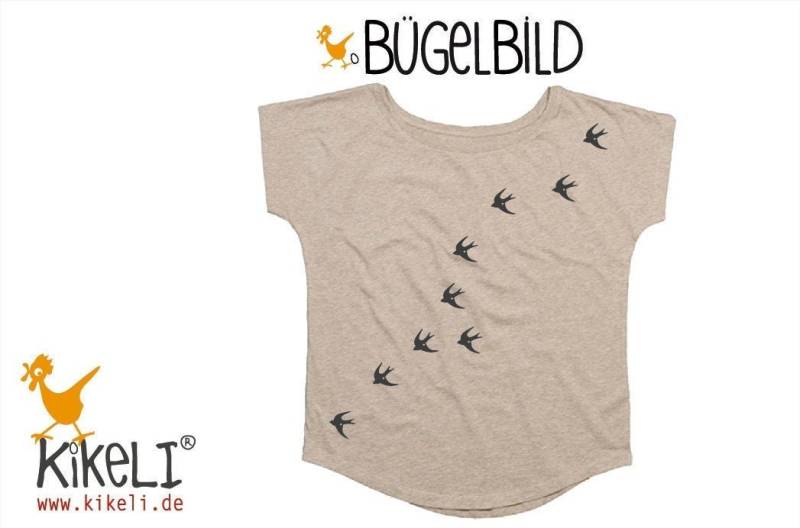 Schwalben Bügelbild Aufbügler Applikation Textilaufklebefolie von kikelishop