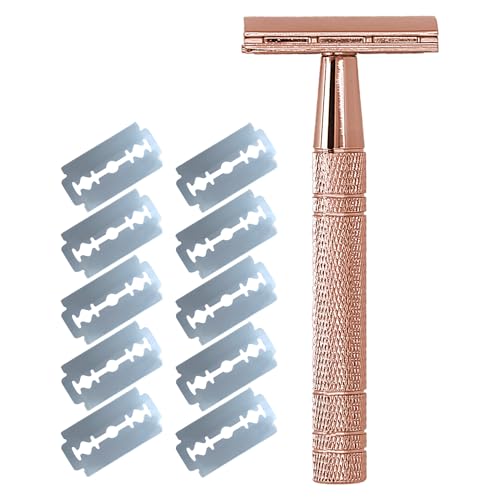 Rasierhobel Damen – Hochwertiger Safety Razor für eine sanfte und präzise Rasur – Ergonomischer Rasier Hobel mit langlebigem Griff – Rasierhobel für Frauen mit sicherer Anwendung von kiki fancy
