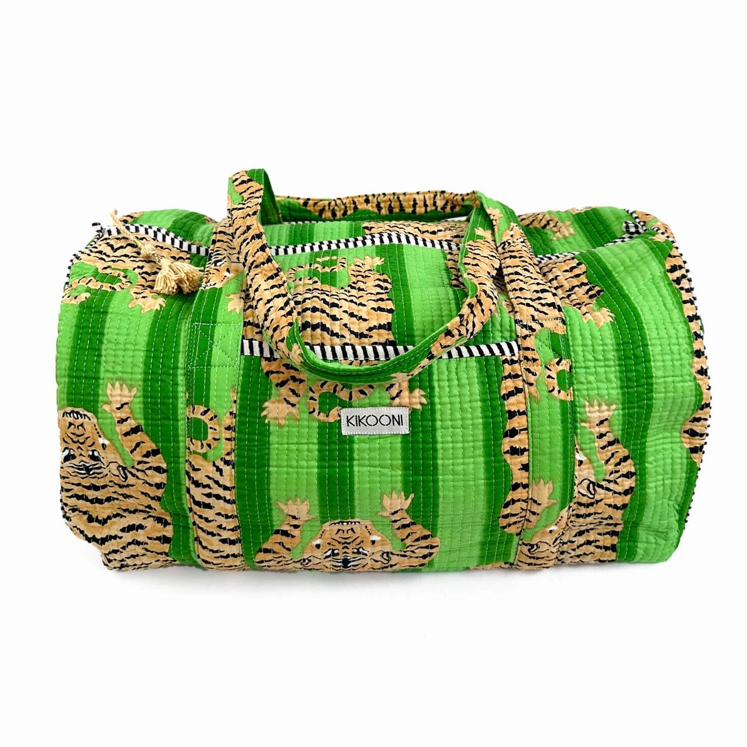 kikooni - kikooni Handgemachte Baumwolltasche Poppy Tiger Ivy Koffer24 von kikooni