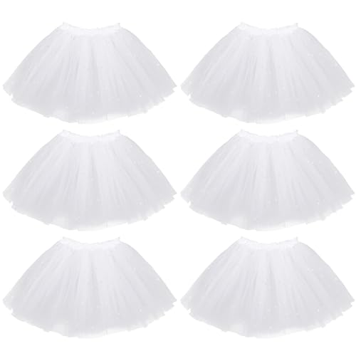 kilofly Mädchen Rock One Size Gr. One Size, White Set6 von kilofly