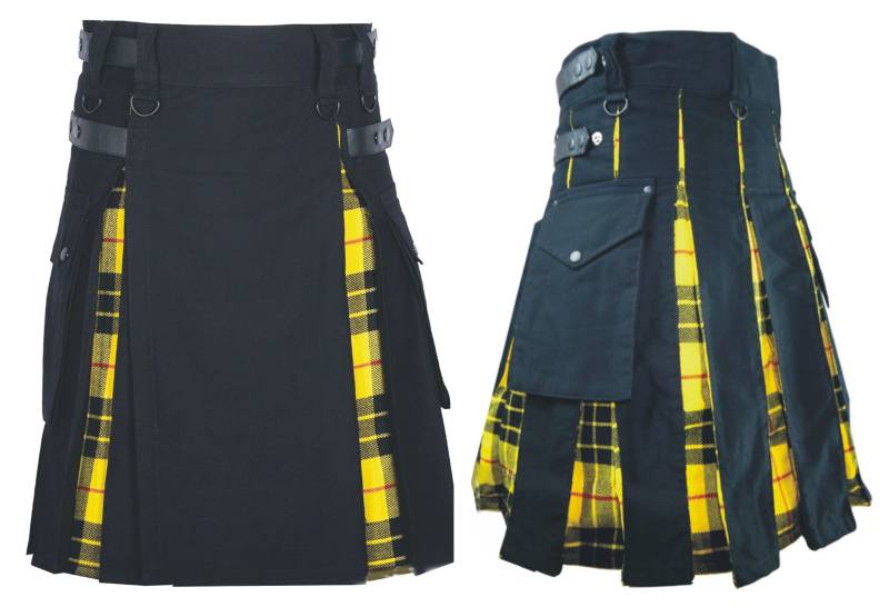 Posh Hybrid Kilt-Utility Fashion-Baumwollstoff Body Mit Tartan in Falten-Cargo-Taschen Posh Hybrid Kilt-Utility Fashion-Baumwollstoff Body Mit Tartan in Falten-Cargo-Taschen von kiltartisan