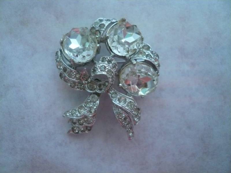 Auffällige Eisenberg Vintage Designer Brosche Strass von kimadirose
