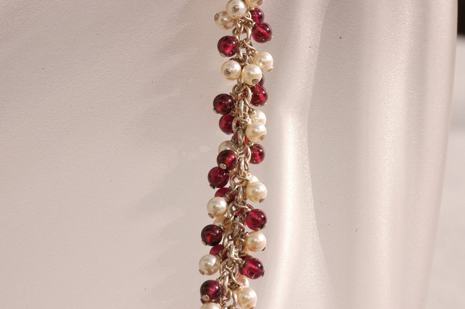 Kimadirose Cluster Armband Granaten & Perlen von kimadirose
